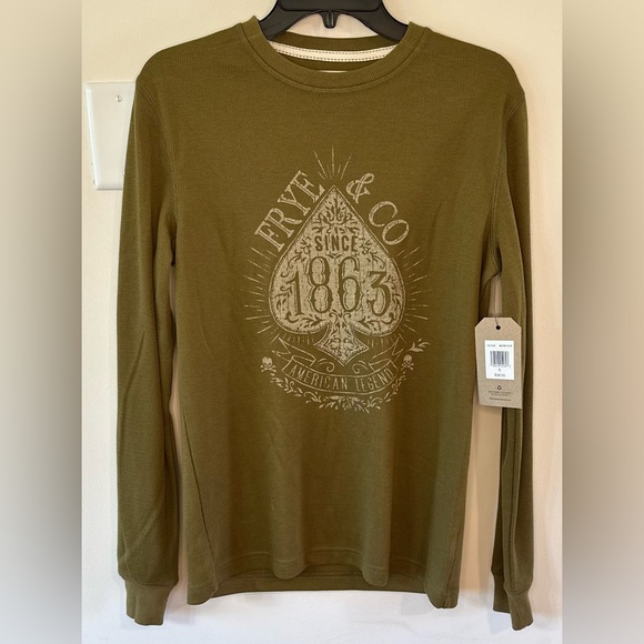 Frye and Co Men’s Long Sleeve Olive Green Shirt NWT Various Sizes - Picture 1 of 7